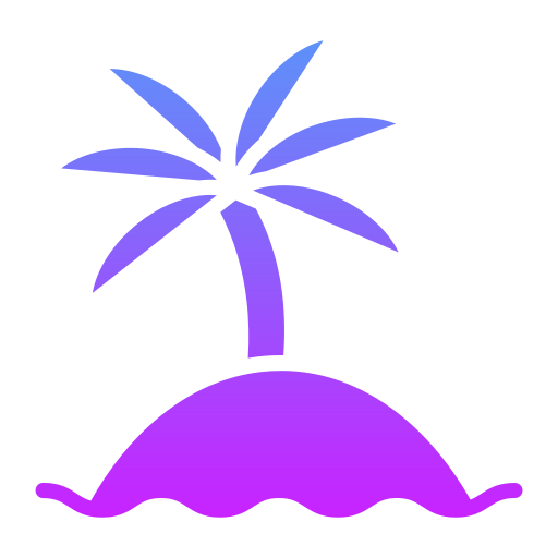 palm eilanden Generic gradient fill icoon
