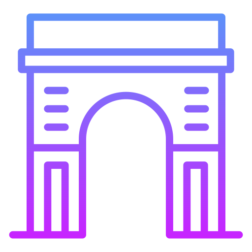 Arch Generic gradient outline icon