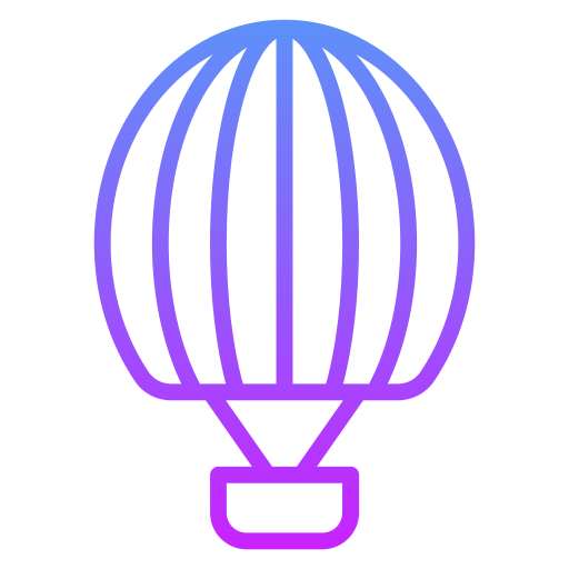 heteluchtballon Generic gradient outline icoon