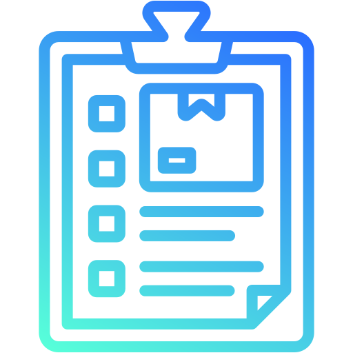 목록 Generic gradient outline icon