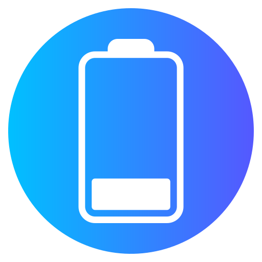 lage batterij Generic gradient fill icoon