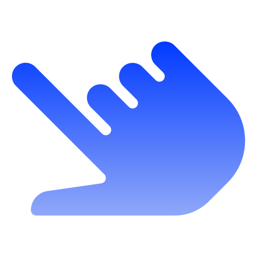 Пальцы Generic gradient fill иконка