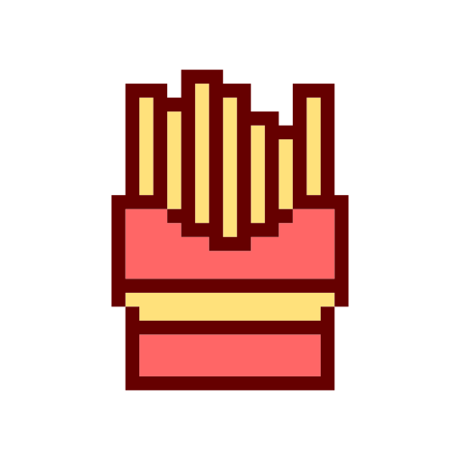 papas fritas Generic color lineal-color icono