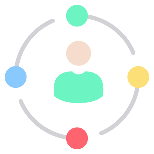 sieć społeczna Generic color fill ikona