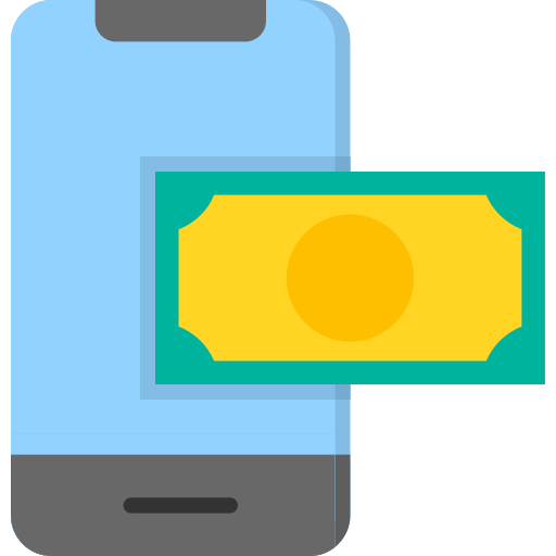Mobile money Generic color fill icon