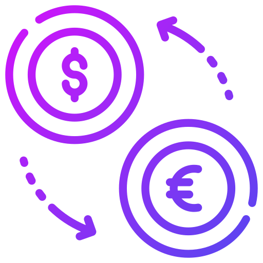Обмен валюты Generic gradient outline иконка