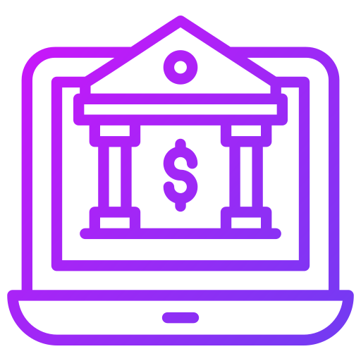 은행 웹 Generic gradient outline icon
