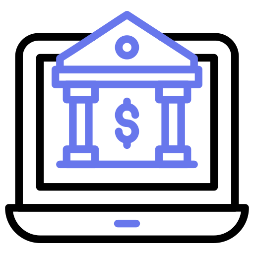 은행 웹 Generic color outline icon