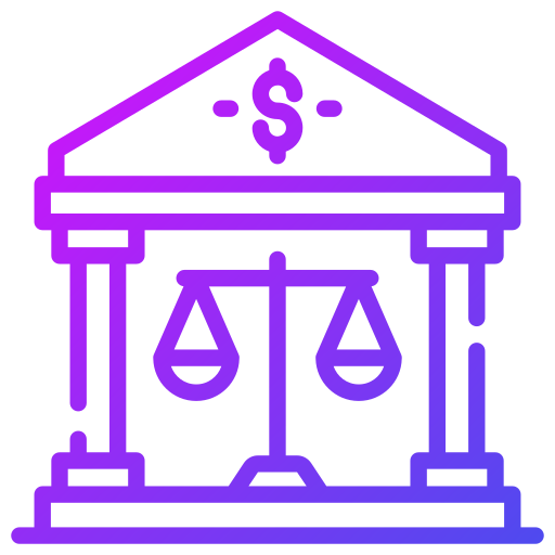 bankrecht Generic gradient outline icoon