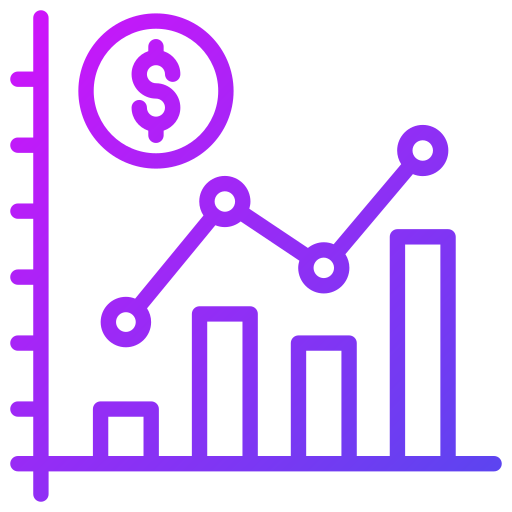 analiza finansowa Generic gradient outline ikona