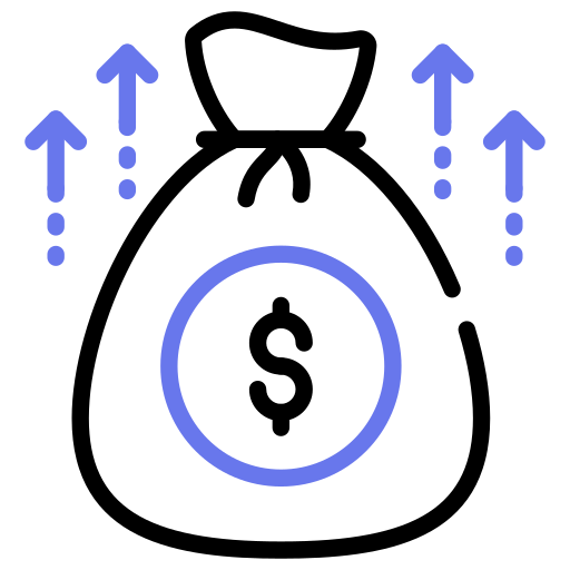 돈 가방 Generic color outline icon