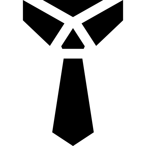corbata Basic Straight Filled icono