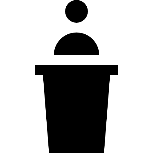 Conference Basic Straight Filled icon