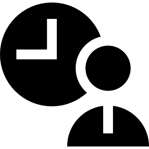 시각 Basic Straight Filled icon