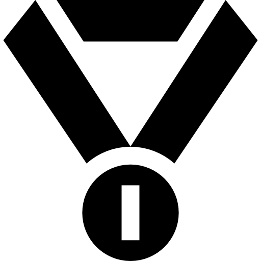 Medal Basic Straight Filled icon