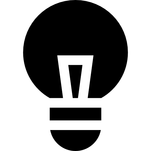 Лампочка Basic Straight Filled иконка
