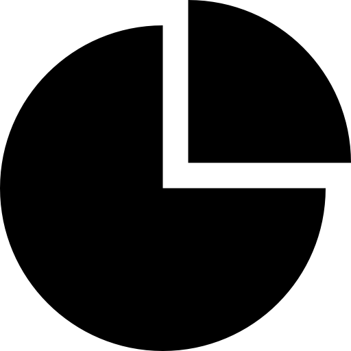 파이 차트 Basic Straight Filled icon