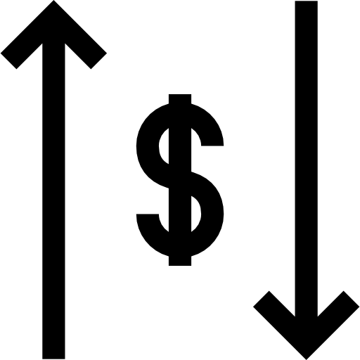 svalutazione Basic Straight Filled icona