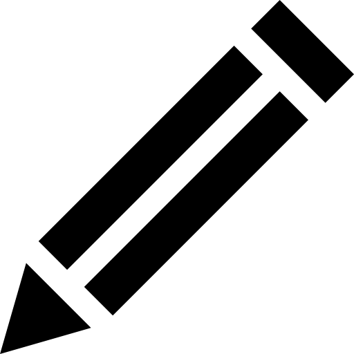 연필 Basic Straight Filled icon