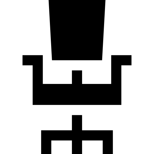 事務用椅子 Basic Straight Filled icon