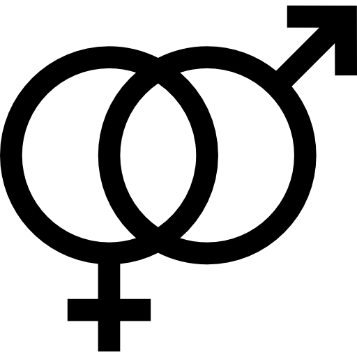Genders Basic Straight Filled icon