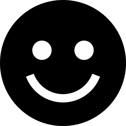 sonriente Basic Straight Filled icono