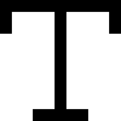 フォント Basic Straight Filled icon