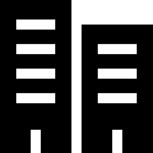 osiedle mieszkaniowe Basic Straight Filled ikona