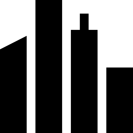 도시 풍경 Basic Straight Filled icon