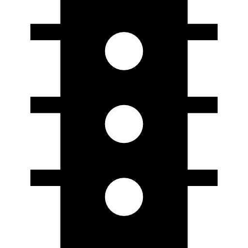 sygnalizacja świetlna Basic Straight Filled ikona