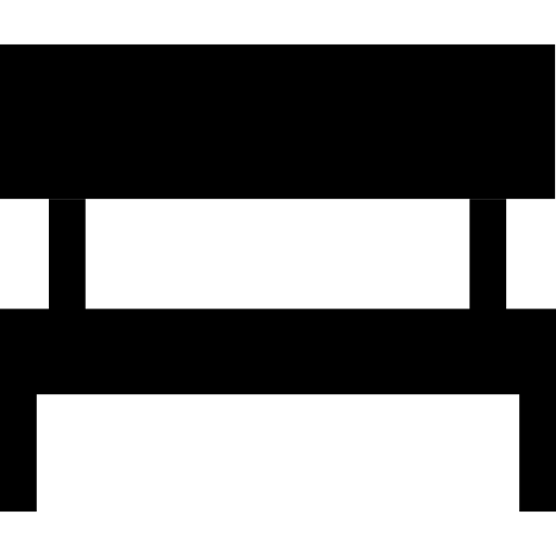 ベンチ Basic Straight Filled icon