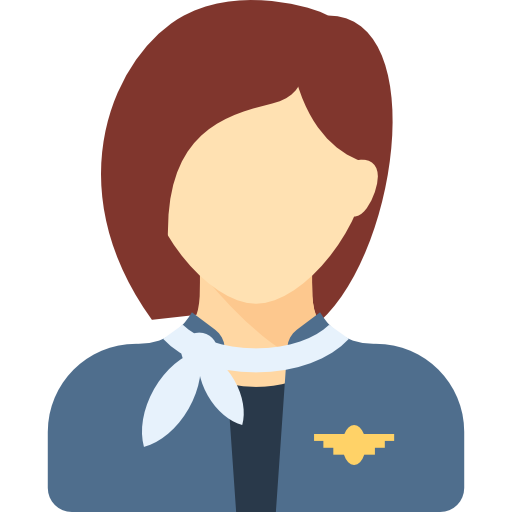 stewardess Special Flat icon