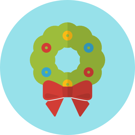 Wreath Vector Market Fill icon