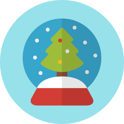 Snow globe Vector Market Fill icon