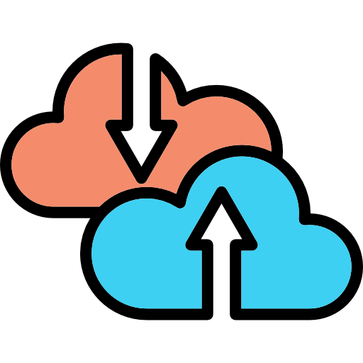 computing cloud Special Lineal color icon