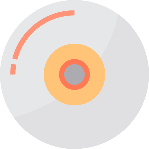 콤팩트 디스크 itim2101 Flat icon