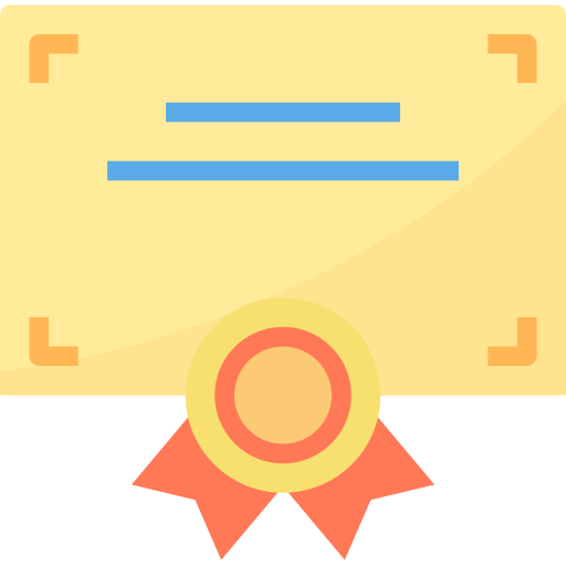 Certificate itim2101 Flat icon