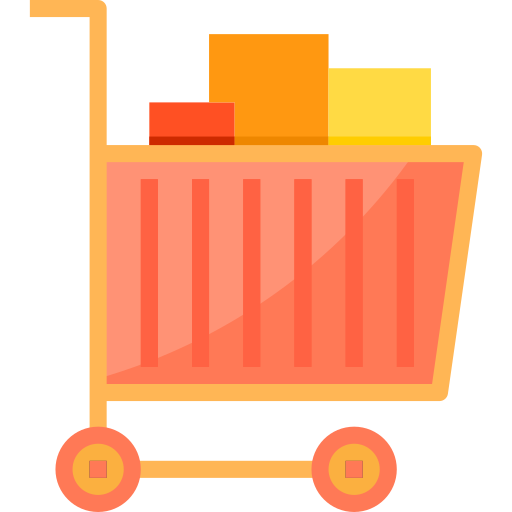 Shopping cart itim2101 Flat icon