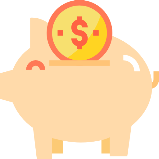 Piggy bank itim2101 Flat icon