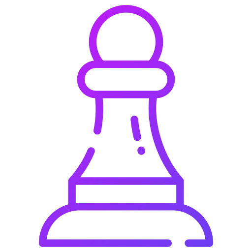 schaak pion Generic gradient outline icoon