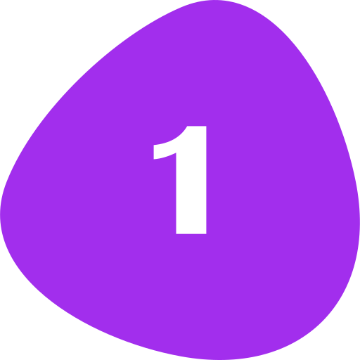 numer 1 Generic color fill ikona