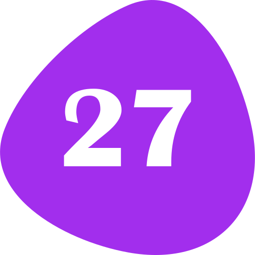 dwadzieścia siedem Generic color fill ikona