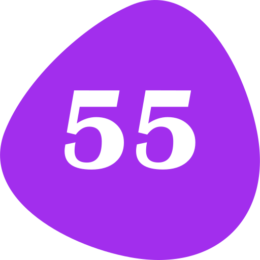 pięćdziesiąt pięć Generic color fill ikona