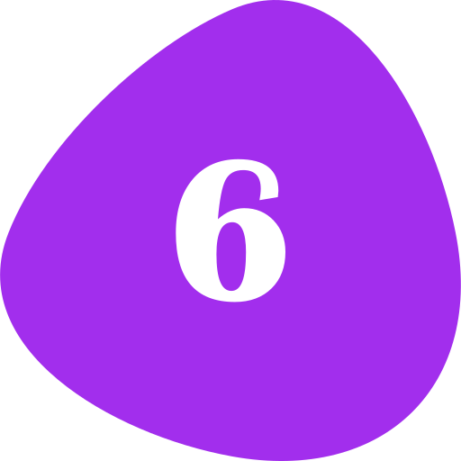 numéro 6 Generic color fill Icône