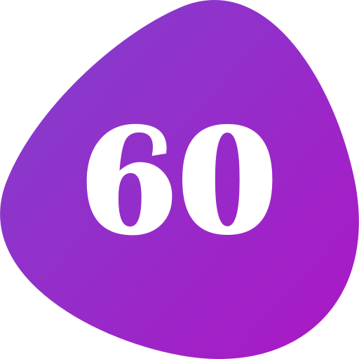 sześćdziesiąt Generic gradient fill ikona