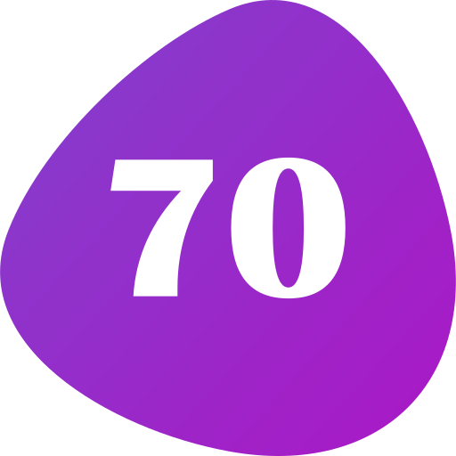 Seventy Generic gradient fill icon
