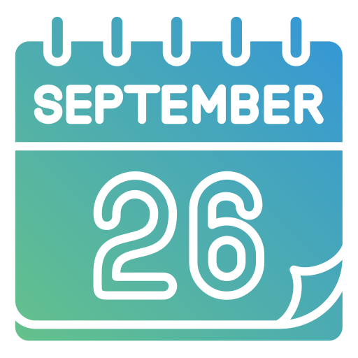 September Generic gradient fill icon