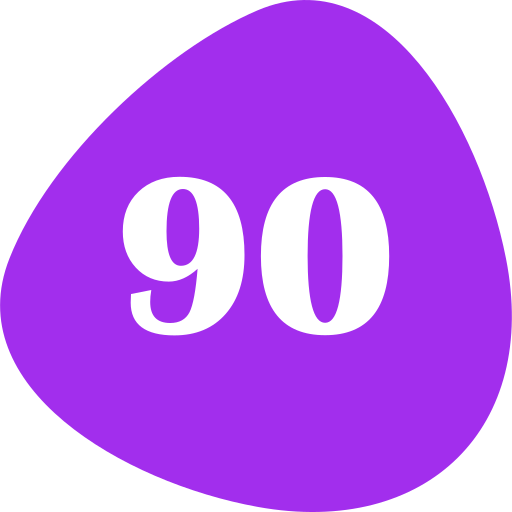 dziewięćdziesiąt Generic color fill ikona