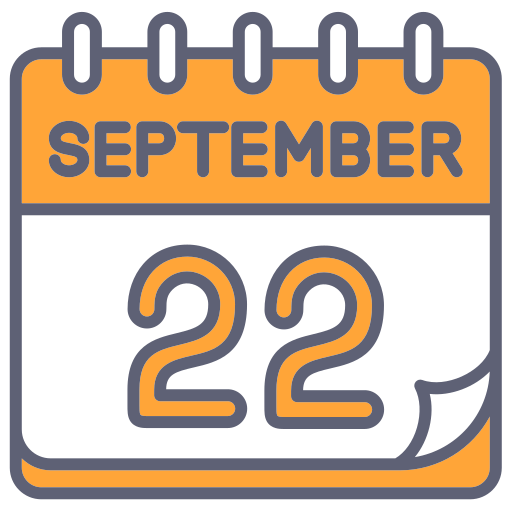 september Generic color lineal-color icon