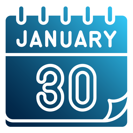 January Generic gradient fill icon